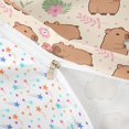 thumbnail image 4 of Erosebridal Kawaii Animals Capybara Twin Bedding,Rodent Animal Theme Pink Flowers Duvet Cover Set For Kids Girls Reversible 2-Piece,No Comforter, 4 of 6