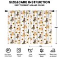 thumbnail image 2 of Blackout Kids Curtains,Dogs with Sunflowers Childrens Insulated Curtains Set Of 2,Bedroom Essentials,Toddler Room Decor 42x63in(106x160cm), 2 of 4