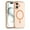 orange, variant on For iPhone 16 MagSafe Frosted Translucent TPU + PC Full Coverage Phone Case