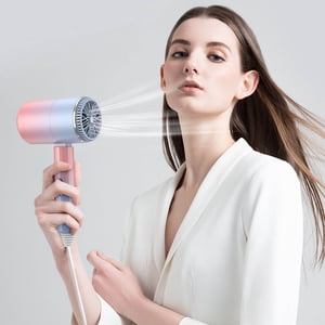 Chmadoxn pliable Mini Sommaire 3-speed Dortoir étudiant fort Vent dédié Silent Blue sèche-cheveux légers Machine à sécher