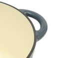 thumbnail image 6 of Gibson Home 5 Qt Enameled Cast Iron Dutch Oven Pot with Lid – Round, Oven Safe to 500°F, Ideal for Bread Baking & Stews - Gradient Navy Blue, 6 of 14