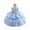 Sky Blue, variant on Toddler Girl Dress Sleeveless Tulle Flower Girl Dress with Bow Princess Party Birthday Wedding Pageant Gown for Kids Children