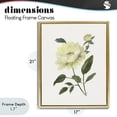 thumbnail image 4 of Stupell Industries Transitional Cream Garden Peony with Buds Gold Floating Frame Canvas Art, 17 x 21, by Nan, 4 of 8