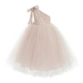 thumbnail image 2 of Ekidsbridal One-Shoulder Sequin Tutu Flower Girl Dresses for Junior Prom Dancing Fashion Wedding Reception Toddler 182 8, 2 of 3