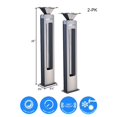 thumbnail image 1 of eLEDing EE803WLL Aluminum-Silver Solar Powered Sound Activated Integrated Walkway Safety Decoration, High-End LED Lights - Dusk to Dawn - Pack of 2, 1 of 7