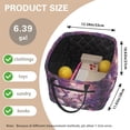 thumbnail image 6 of Yuyamidu Purple Hummingbird Fabric Laundry Basket with Front Pocket Quilted Laundry Basket Foldable Nursery Hamper Large Capacity Car Storage Basket for Home Organization, 6 of 6
