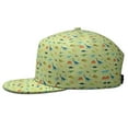 thumbnail image 3 of Roaring Dinosaur Snapback Cap - Bold Dino in Nature Flat Bill Hat with Breathable Design, Streetwear, 3 of 5