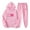 Pink, variant on Feancey Valentines Day Sweatsuit for Women Plus Size Casual Hooded Set Novelty Love Heart Print Hoodies and Lounge Pants Two Piece Sets Beige M