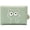 Green, variant on Shisuyan Coin Storage Bag Foldable Rectangular 1Set 4.52x3.14x1.18in