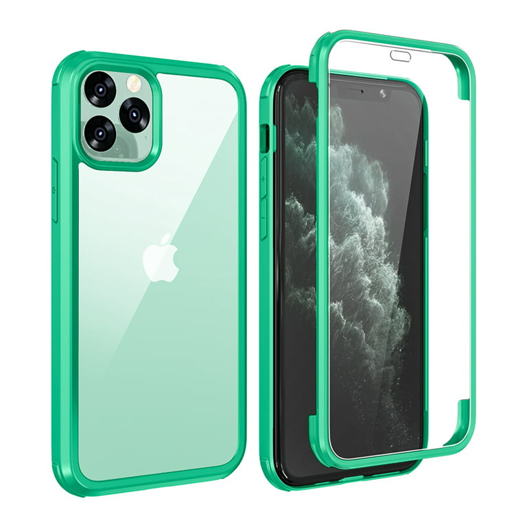 Dteck iPhone Xs Case, Dual Layer Full Body Shockproof Protection Case Double Sides Tempered Glass Cover Flexible TPU Bumper for iPhone Xs / iPhone X