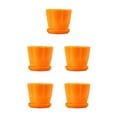 thumbnail image 1 of Toystoory Florero elegante de ABS - Evita fugas de agua Clásico No es fácil de romper Para decoración Equipado con placa Oficina Naranja XS 1 Type2 NO2, 1 of 6