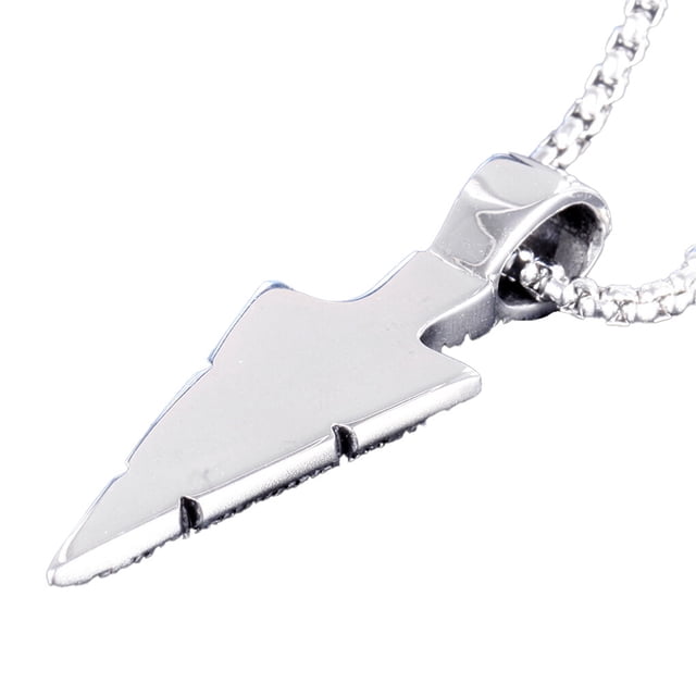 Sonducket Flecha Colgante Colgante Titanio Acero Inoxidable Gran Gótico Ajustable Estilo Vintage Joyería Cruz Flecha Colgantes para Hombres Ropa, zapatos y accesorios Miscelánea