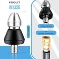 thumbnail image 4 of Mistaha Stainless Steel High-Pressure Sewer Jet Nozzle for Pipe Cleaning - Premium Material, Efficient Cleaning, Reverse Airflow Design, Quick Connection - 1/4" Quick Insert, Front 1 and Rear Four, 4 of 6