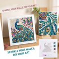 thumbnail image 5 of 25x25cm White Square Picture Frame, Display Frame for Special Shaped Diamond Painting, DIY Pearl Bead Art Canvas Wall Decor Frame for Home Bedroom Living Room, 5 of 6