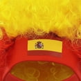 thumbnail image 6 of Jiibva Football Game Flag Colored Fan Wigs Hat, National Flag Afro Fan Wig Headgear Funny Headwear for Soccer Match Celebration Flag Colorful Event Hairband, 6 of 7