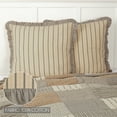 thumbnail image 3 of VHC Brands Farmhouse Bedding-Sawyer Mill Tan Fabric Euro Sham, 26x26, Dark Creme White, 3 of 5