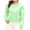 Green, variant on Lovskoo Sweaters for Women Comfortable Little Daisy Printing Long Sleeve Round Neck Sweater Top Pink