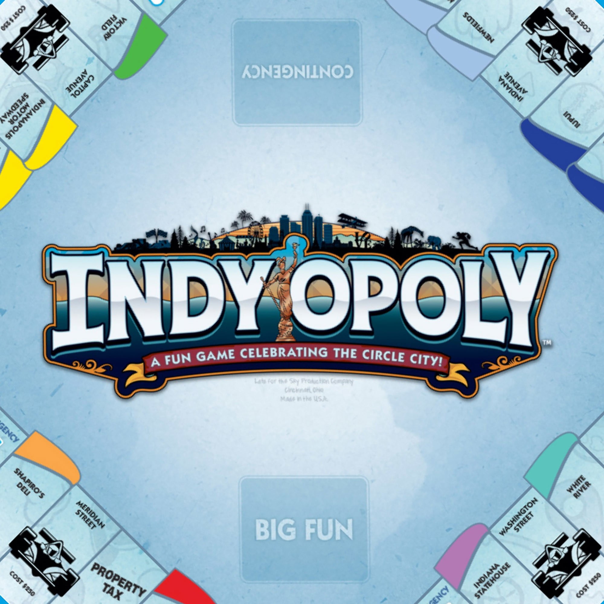 Indy-Opoly Indianapolis Themed Family Board Game, 2-6 Players