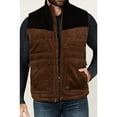 thumbnail image 3 of Cody James Men's Waren Corduroy Puffer Vest - CJFA22V33-BRN Medium, 3 of 4