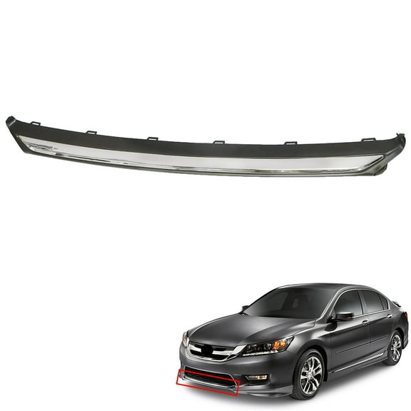 Front Bumper Cover Lower Trim Molding Chrome Lower Replacement for 2013-2015 Accord
