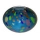thumbnail image 1 of Jarrón Manhattan Chic Artisan de cristal redondo multicolor, 1 of 1