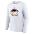 thumbnail image 2 of Men's White Vancouver Canucks Team Pride Logo Long Sleeve T-Shirt, 2 of 3