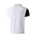 thumbnail image 4 of Men's 1/4 Zipper Shirts 2025 Short Sleeve Casual Outdoor Tennis T Shirt Color Block Slim Fit Golf Shirts, 4 of 7