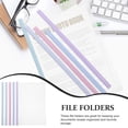 thumbnail image 4 of Folder Folders 10 Pcs Plastic Shelf Storage Paper Binder Clips Slide Binders Water Drop Pump Binding Strip Student, 4 of 6