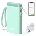 thumbnail image 1 of Máquina etiquetadora Nelko con cinta, impresora de etiquetas Bluetooth P21, mini etiquetadora inalámbrica con múltiples plantillas para organizar la oficina y el hogar, color verde, 1 of 5