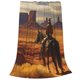 thumbnail image 2 of Fotbe Western Desert Cowboy Cloud Manta de Franela Acolchonada con Estampado, Súper Suave y Esponjosa, Extra Grande para Sofá, Cama, Uso Todo el Año-50"x40", 2 of 7