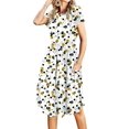 thumbnail image 1 of Vestido casual Simier Fariry Modest Business White para mujer, 1 of 4