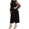 thumbnail image 1 of Vestido Elegante Casual Dama Glamour Tallas Extra Plus Dara Baby  Vest072, 1 of 4