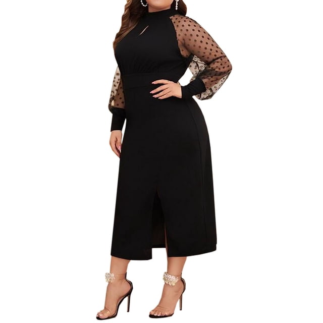 Vestido Elegante Casual Dama Glamour Tallas Extra Plus Dara Baby Vest072