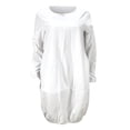 thumbnail image 4 of Pompotops Mode Femmes Casual Manches Longues Robe de Style en Vrac Robe Oversize, 4 of 6