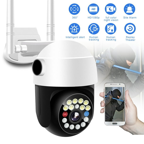 Home Security Camera Outdoor, Wireless WiFi 360° View Cam with Motion ...