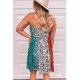 thumbnail image 1 of ABPHQTO Vestido Mini De Mujer Bandeau Con Fruncido Y Estampado Multicolor, 1 of 5