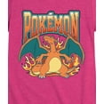 thumbnail image 3 of Pokémon - Pokemon Charizard Collegiate - Girls Fitted Short Sleeve T-Shirt, 3 of 5
