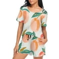 thumbnail image 5 of joogoo Women's Pajama Set Peach Fruit Short Sleepwear Loungewear with Pockets M, 5 of 7