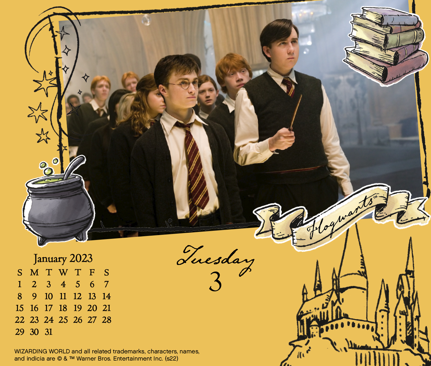 2023 Harry Potter Day-at-a-Time Box Calendar