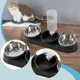 thumbnail image 5 of 3 in 1 Dog Cat Bowls Water and Food Bowl Set Raised Cat Dishes for Hamster Small Dogs Kitten Pet Feeding Supplies, 5 of 10