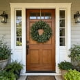 thumbnail image 5 of Spring Wreath for Front Door - Artificial Olive Wreath with Green Leaves and Berries, Faux Floral Door Wreath Decor for Easter, Spring Home Decorations by PALIFEUR, 5 of 8