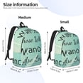 thumbnail image 3 of Naloa Not All Those Who Wander Are Lost1 Canvas Backpack for Men Women Rucksack Casual Travel Daypack College Tote Satchel Bookbag for Teens-Medium, 3 of 7