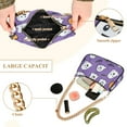 thumbnail image 2 of FORMRS Womens Shoulder Bag with Chain Strap Clutch Purse Cute Tote Handbag, Halloween Ghosts Purple, 2 of 7