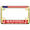 Gold - Style 1, variant on [Officially Licensed USMC Product] - Motorcycle Domed Custom-Made Personalized Metal License Plate Frame Frame with Marines The Few The Proud and EGA Emblem Design - Black