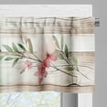 thumbnail image 5 of Ambesonne Farmhouse Window Valance, Romantic Leaves Flowers, 42" X 18", Rose Mint Green Pale Tan, 5 of 5