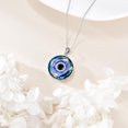 thumbnail image 4 of YAFEINI Evil Eye Necklace 925 Sterling Silver Evil Eye Pendant Necklace for Women Blue Eyes Necklace Luck Amulet Ojo Turco Jewelry Gift for Women, 4 of 6