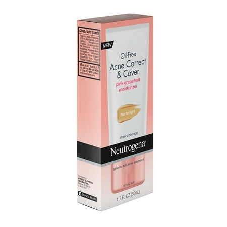 Neutrogena Oil Free Acne Correct & Cover Pink Grapefruit Fair to Light -1.7 fl oz