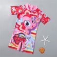 thumbnail image 2 of Girls Swimsuit Cartoon Pattern Quick-drying Sunscreen Swimsuit For 1-6 Years Old Kids, 2 of 7