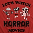 thumbnail image 2 of Lets Watch Horror Movies Unisex Hoodie Funny Sarcastic Halloween Novelty Hooded Sweatshirt, 2 of 8