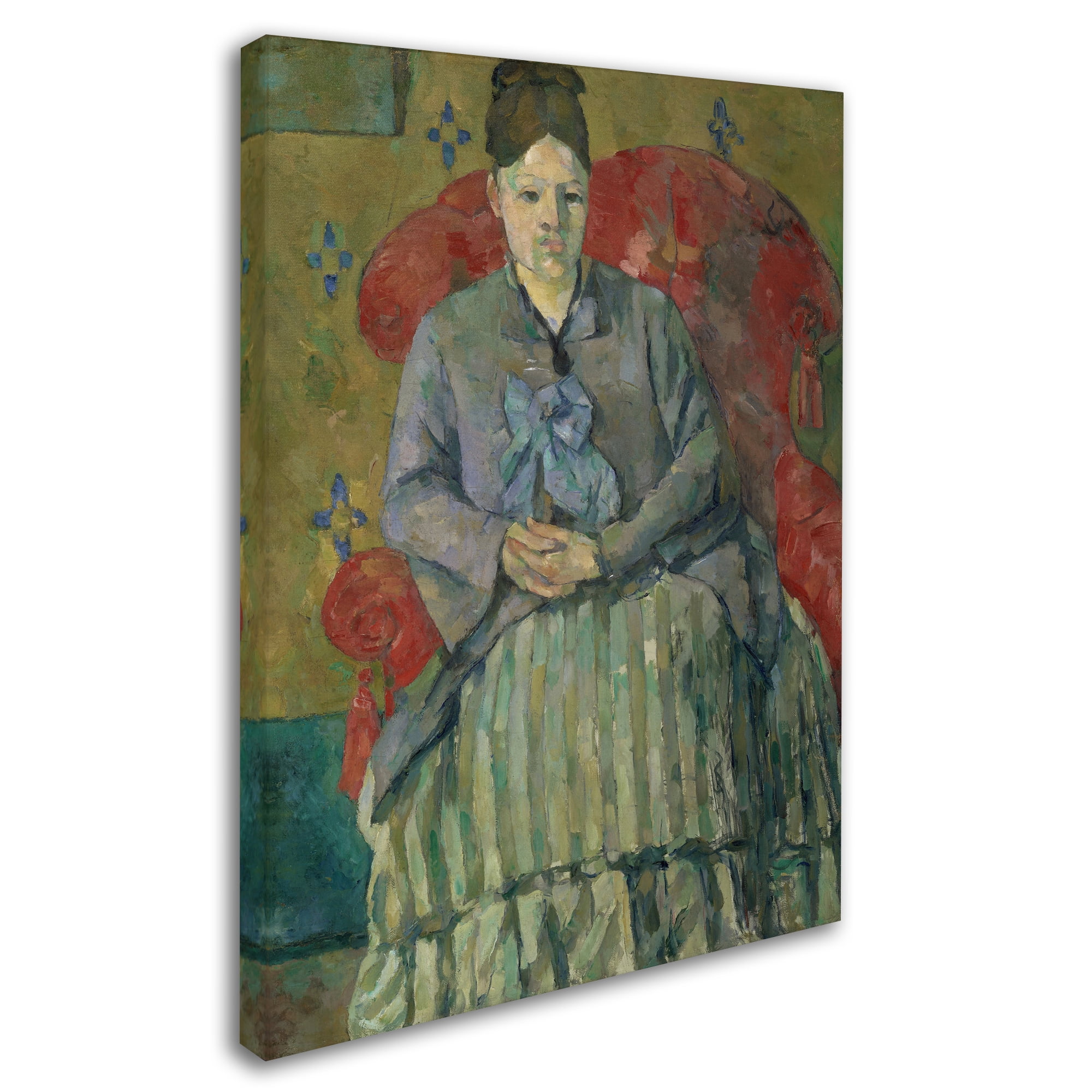 Trademark Fine Art 'Madame In A Red Armchair' Canvas Art by Cezanne